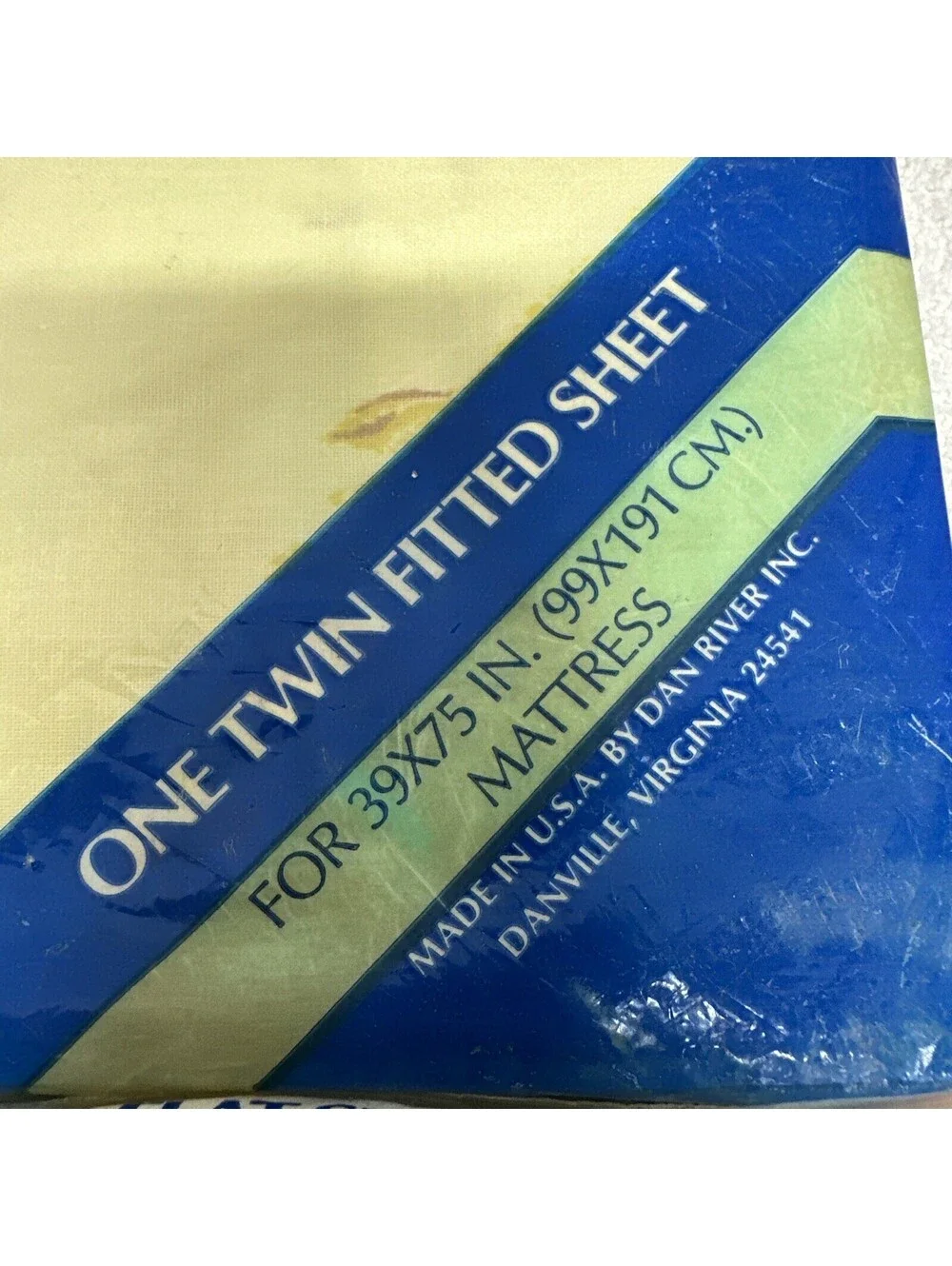 Dan River Dantrel Muslin Twin Flat and Fitted Sheet Set NOS Vintage USA